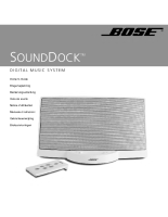 Bose SoundDock - Owners Guide 